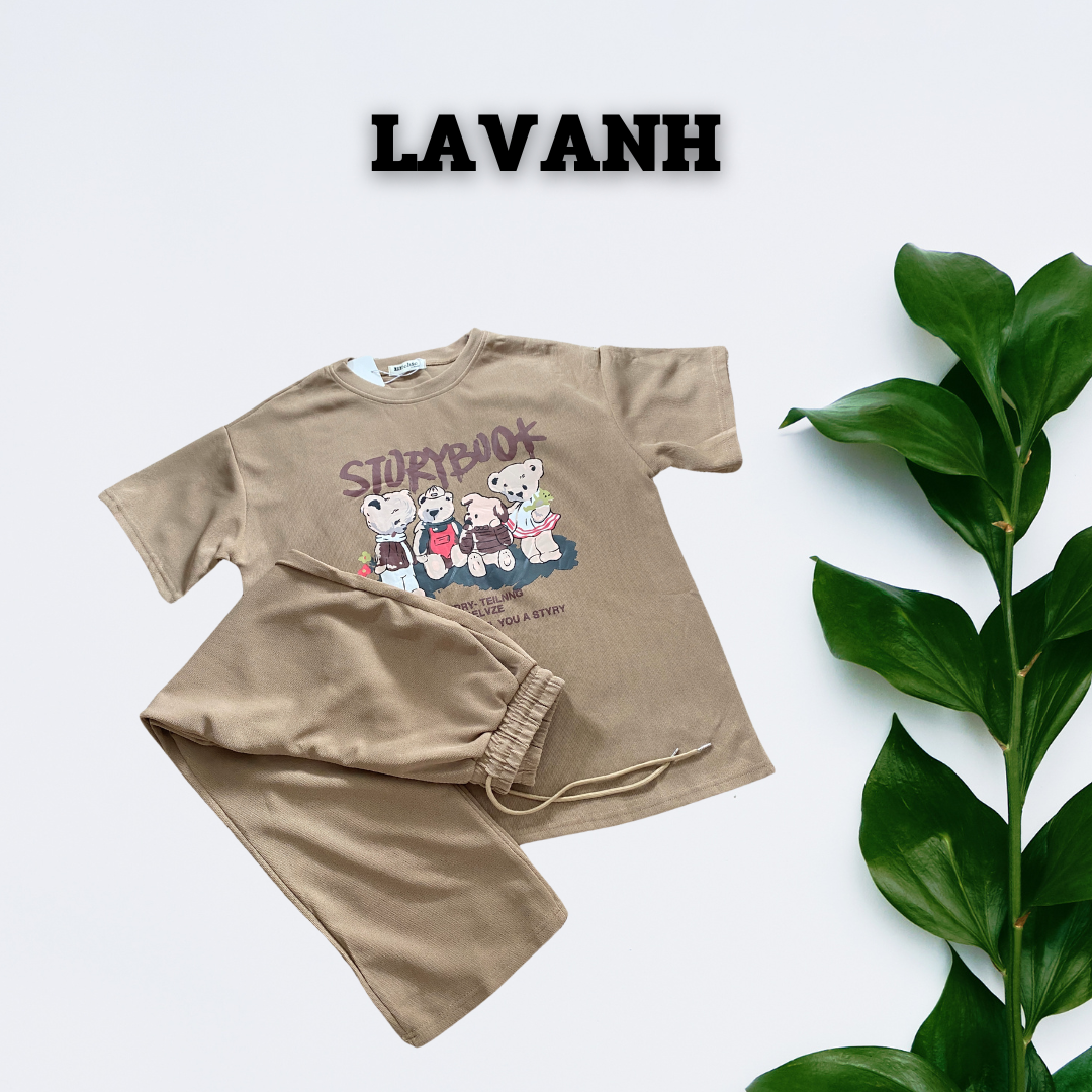 เสื้อผ้า รุ่นหมีstory book ชุดเซ็ทขายาว